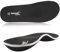 Knixmax Outdoor Solette ortopediche rigide per uomini e donne, inserti di supporto per arco plantare, fascite plantare, piedi piatti, Soletta ortopedica nera, UK8