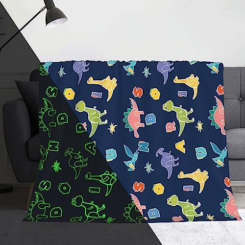Situhaonan Dinosaurier Decke Leuchtend Im Dunkeln Geschenke Jungs Kinder Kuscheldecke Geschenkideen