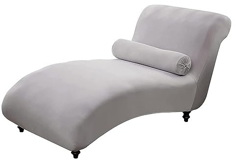 WWYL Chaiselongue Schonbezüge, Bezug für relaxliege Wohnzimmer chaiselongue bezug husse relaxliege bezug für Wohnzimmer liegesessel (Silbergrau)