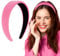 BOFUNX Haarreif Rosa Haarreif Breit Haarband Stirnband Haarschmuck für Damen Mädchen