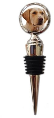 Personalised Labrador Photo Wine Bottle Stopper Sealer Plug Birthday Gift