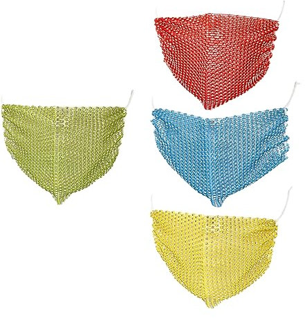 SOLUSTRE 4 Stück Maske Mit Bohrer Zartes Dekor Tanzparty-maske Brautschleier Modisch Zarter Maskendekor Stilvoll Hochzeitsschleier Brautschmuck Trend Abs-kunststoff Fischnetz