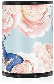 Einzigartiger Aschenbecher für Zigaretten, Vintage-Blumen für Auto, Getränkehalter, tragbar, rauchfrei, dekorativer Aschenbecher mit Deckel, geruchsdicht, selbstlöschend, Eimer für Zuhause, Büro,
