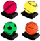 4 Stück Handgelenk Return Ball Mit Schnur - Springball für Kinder und Erwachsene - Gummi Rebound Ball für Spielen und Handgelenkübungen