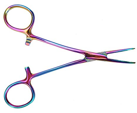 Sonew Pinza Emostatica per di Orecchie di Animali Domestici in Acciaio Inossidabile, Pinza a Punta Dritta da 14 Cm, Pinza Versatile per Epilazione di Animali Domestici, Ideale