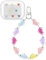 kwmobile Hülle kompatibel mit Sony LinkBuds S Case mit Schlaufe - TPU Silikon Schutzhülle Cover Kopfhörer Transparent Mehrfarbig