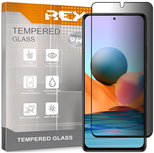 Protector de Pantalla Antiespía para XIAOMI REDMI Note 10 4G - REDMI Note 10S 4G, Cristal Vidrio Templado Premium