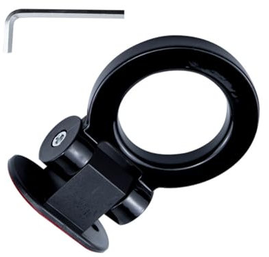 FUNOMOCYA Auto Abschlepphaken Aufkleber Abs Schwarz Langlebig Und Kratzfest Auto Styling Dekor Für Verbessertes Fahrzeug-Design Und Individuelles Anhängerzubehör