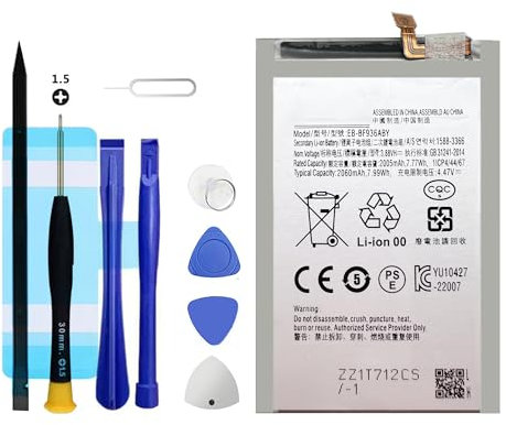 Vvuilsty EB-BF936ABY Ersatzakku für Samsung Galaxy Z Fold 4 SM-F936U,Rechargeable 0 Cycle Akku kompatibel mit Samsung Galaxy Z Fold 4 SM-F936U with Repair Tool Kits