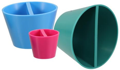 Sewroro 3pcs Painting Cone Pottery Rim Cone Pottery Tool Foot Cup Furniture Flower Pot Vase Shaping Molds Container Can Tank Vases Clay Pottery Kit Craft Pottery Moulds Cups Plastic