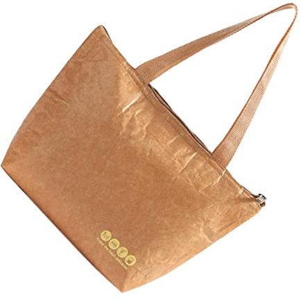 Cabilock 1 PC Lunchtasche Handtaschen Braune Papier Lunchtaschen Tragetaschen Tragetaschen Organizer Eisbeutel Eisbeutel Handtasche Organizer Bento Isoliertasche Khaki Spezial Kraftpapier