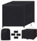 Housse de protection imperméable pour canapé de jardin 3 places rectangulaire Noir 70 x 70 x 70 cm