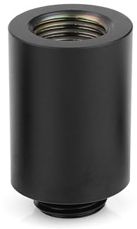 Thermal Grizzly DeltaMate Extender MF28 – Black 28 mm G1/4 Male-to-Female Spacer for Custom PC Water-Cooling