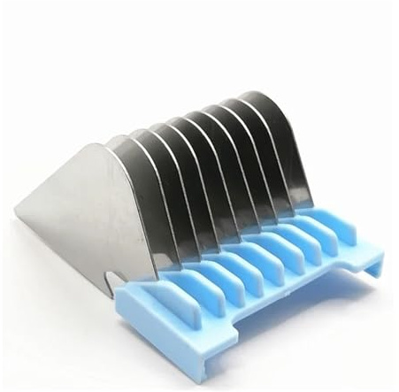 eufeifeiegds Edelstahl-Haarschneidemaschinen-Aufsatzkamm, Ersatz for 1400 1853 1233 1234 1170 1230 1233-7100 Rasiererteile(Sky blue-25MM)