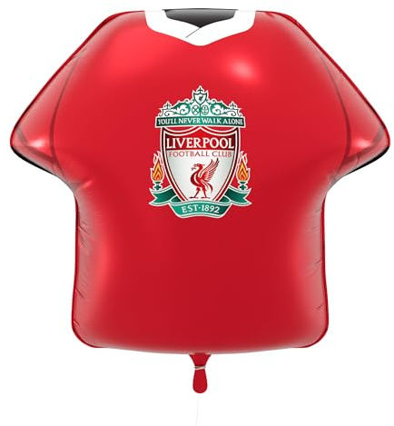 FC Jersey Foil Balloons – Officially Licensed Party Decorations, 52 x 53 cm (Liverpool 1)