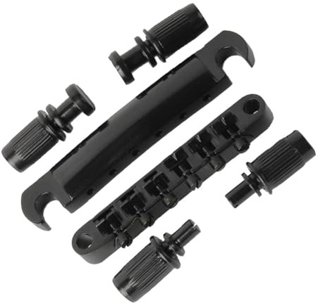 Flaroey Puente de Guitarra LP de 6 Cuerdas para Guitarra Eléctrica, Repuesto de Primera Calidad, Color Negro