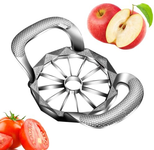Fruit Cutter, 2-in-1 Portable 8/12 Equal Parts, Vegetable Cutting Gadget | For Meal Preparation Salads Kitchen Home Pineapple Pears Food