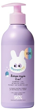 YOPE 2-in-1 Shampoo & Body Wash For Kids | Shower gel | Prebiotic & Soothing Complex | Tear-Free | Ages 3+ | 96% Natural Ingredients | 300ml