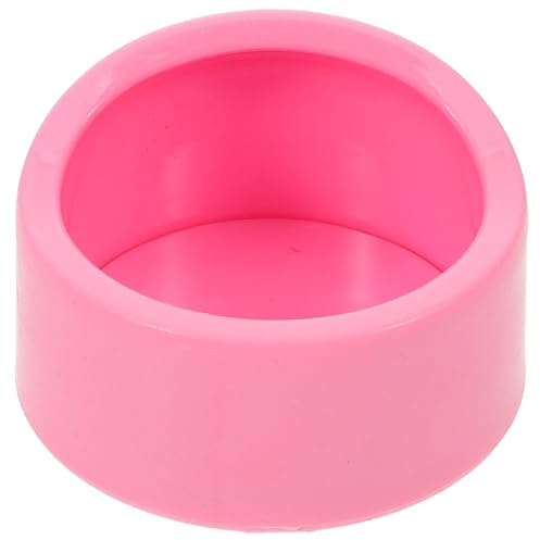 Toddmomy Gamelle Ronde en Plastique Rose pour Nourriture et Eau, Anti-Renversement, pour Hamsters, Rats et Gerbils Petits Animaux