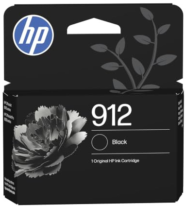 HP 912 Schwarz, Original Druckerpatrone | Tinte für HP Officejet 8010, 8010e, HP OfficeJet Pro 8020, 8020e, ~250 Seiten (3YL80AE)