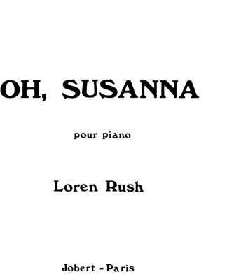 OH! SUSANNA --- PIANO