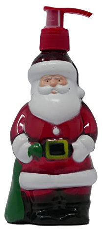 Accentra Seifenspender Weihnachtsmann mit Flüssigseife - Weihnachtliche Seife mit Winter Berry Duft - Weihnachts-deko für das Badezimmer - 300ml Handseife