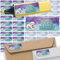 Adress-Etiketten - Adress-Aufkleber Sticker Namensaufkleber mit Ihrem Wunschtext 57x 23mm, für 1 bis 5 Zeilen Text - 45 Stück 45 Hintergründe zur Auswahl (24 Golden Retriever)
