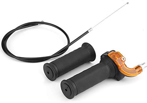 Motorrad Gaspedal Elektrischer Twist Gasgriff 1 Paar Motorrad-Beschleuniger Elektro Drehgasgriff mit Kabel