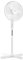 Lewis's 16 Inch Oscillating Pedestal Fan - Air Cooling Electric Fan - Extendable, Adjustable Stand (White)