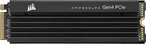 Corsair MP600 PRO LPX 4TB M.2 NVMe PCIe x4 Gen4 SSD - Optimiert für PS5 (Bis zu 7,100MB/sec Sequenzielle Lesegeschwindigkeit, 6,800MB/sec Sequenzielle Schreibgeschwindigkeit) Schwarz
