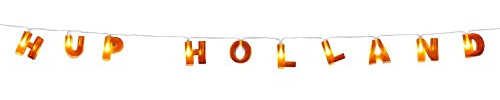 Boland - LED Lichterkette Hup Holland | Länge 150 cm, LED Beleuchtung für Niederlande Party, Dekoration, Puplic Viewing, EM und WM