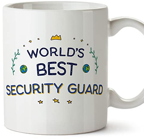 Mugffins Tasses pour GARDE DE SÉCURITÉ - En Anglais - Cadeau original pour GARDE DE SÉCURITÉ - World's Best - 11 oz / 330 ml