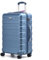 RMW Suitcase Large Medium Cabin Size | Hard Shell | Lightweight | 4 Dual Spinner Wheels | Trolley Luggage Suitcase | Hold Check in Luggage | TSA Combination Lock (Ice Blue, Medium 24)
