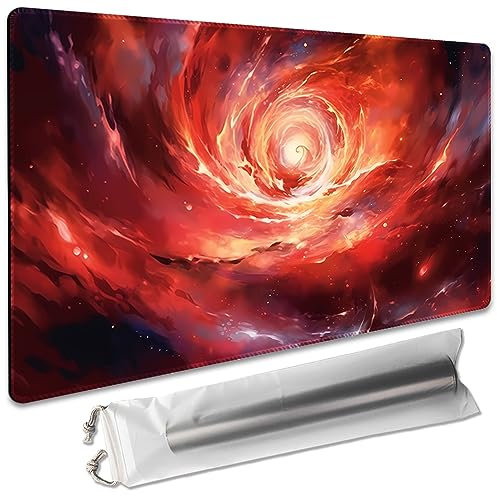 Brettspiel, 35,6 x 61 cm, MTG-Spielmatte, kompatibel mit OCG CCG RPG TCG Playmats (Passionate Flame)