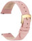OTTOODY Leder Uhrenarmbänder 12mm 14mm 16mm 18mm 20mm 22mm Armband, Schnellverschluß Ultraweiches Leder Uhrenarmband für Damen Herren, Hochwertige Leder Armband für Uhr & Smartwatch, Goldene Schnalle
