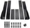 Artudatech Seitenschwellerverlängerungen Splitter glänzend schwarz Passgenau für V-W Go-lf MK5 MK6 MK7 CC Fo-rd Mustang Fo-cu-s RS ST