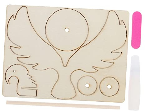 Vaguelly 1 Satz balancierender Vogel bastelset basteln für Crafts for laubsäge bastelmaterial für Puzzle für Bird Toys holzkit Holzkleber