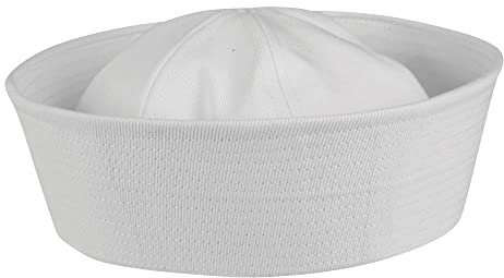 Mil-Tec Herren Sailor Hut, Weiß, XXL EU