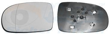 VAN WEZEL Spiegelglas, Außenspiegel 3777837 links, beheizbar | Kompatibel mit: OPEL CORSA C, TIGRA TwinTop