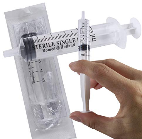 Romed Einmalspritzen Einwegspritzen 3-teilig (Spritze 5 ml, Menge: 25 Stück)
