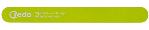 Credo Solingen Lima de uñas 180 mm, Pop Art (suave clavos), Verde, en 3 unidades Packs