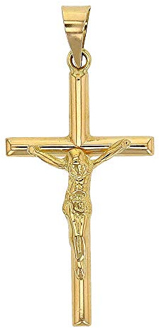 Jouailla – Anhänger Kreuz mit Christus aus Gold 750/1000 (305002)