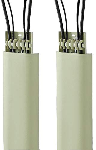 4 Pcs Floor Cable Cover Self-adhesive Wall Cable Cord Organizer Protect Cables (Green)