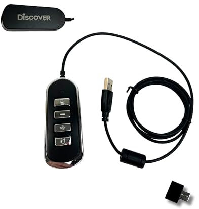 Discover D315 Universal-USB-Adapter, kompatibel mit Plantronics, Jabra und Sennheiser Wireless DECT-Headsets, ermöglicht es Ihrem Schreibtischtelefon, kabelloses Headset mit einem Computer zu