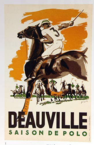 Unbekannt Deauville Polo Reproduktion, Poster, Größe 50 x 70 cm, Papier, 300 g, Verschiedene Formate digitalen Datei möglich