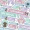 50 School Name Labels for Children No Iron Name Tags for Clothes Name Stickers for Water Bottles, Uniform, Secondary School, College, Care Homes, Washable and Dishwasher Safe (Pets)