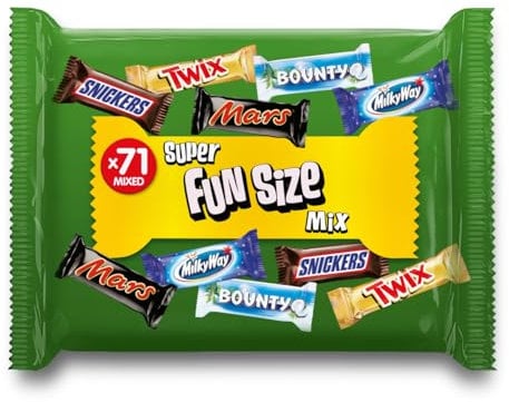 Mixed Minis Bag, 71 Mini Chocolate Bar Snacks (Mars, Snickers, Bounty, Twix, Milky Way), Chocolate, Sweets Gift Box, Ideal for Gift, (1400g)