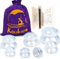 Ventosa Celulitis 7 Piezas Copas Masaje Terapia de Ahuecamiento de Celulitis Cuerpo/Músculo, Nervio, Alivio de Dolor Articular Small Set Tazas de Terapia de Vacío Cuidado de la Salud Medium Set