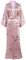 Coucoland Robe de chambre longue en satin pour femme Kimono Motif à fleurs Peignoir long Imprimé pour femme Fleurs Manteau de nuit pour fille Pajama Party (Style-1-Rose)