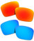 SOODASE pour Oakley Holbrook XL des Lunettes de Soleil Rouge/Bleu 2 Paires Verres de Remplacement polarisés